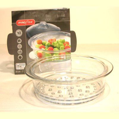 PYROFLAM - Panier vapeur 20 cm Verre &agrave; feu transparent * [Cuisine]