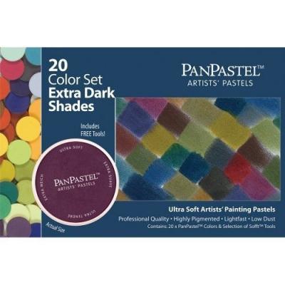 Pastel panpastel set 20 couleurs + outils teintes ultrasombres - panpastel 