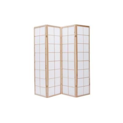 Paravent japonais en bois et papier IKUYO - Naturel