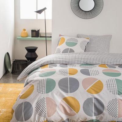 Parure housse de couette en coton 57 fils LUNA