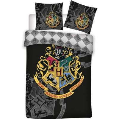 Harry Potter - Housse de Couette Enfant Blason d'Or - Parure de Lit
