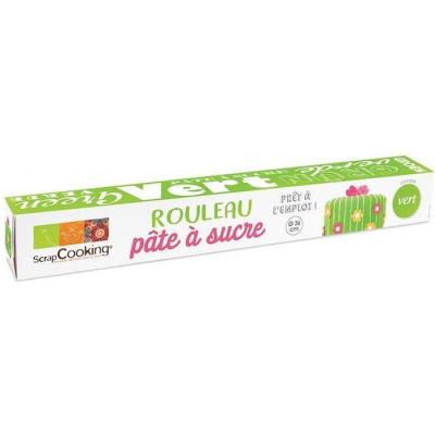 P&acirc;te &agrave; sucre en rouleau vert &Oslash; 36 cm - 430 g