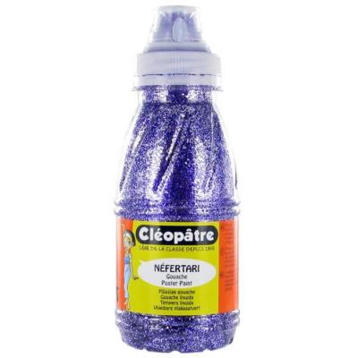 Peinture &agrave; l'eau paillet&eacute;e - 250 ml - Violet