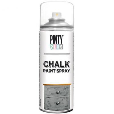 Peinture &agrave;&nbsp; la craie spray chalk 400ml gris pierre - pinty plus