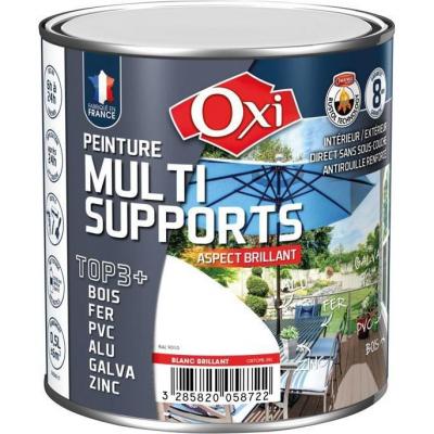 Peinture multi supports top 3+ vert jardin brillant ral 6002 0.5l 