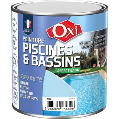 Oxi OXSPPIP2.5B Peinture piscine solvant&eacute;e 2,5 L Bleu