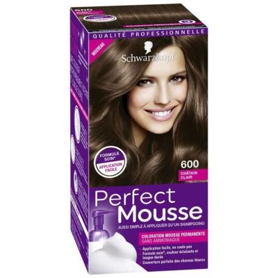 PERFECT MOUSSE Coloration Permanente - Ch&acirc;tain Clair 600
