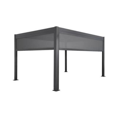 Pergola bioclimatique. Aluminium et acier. 3x4m avec store 3m + store 4m 