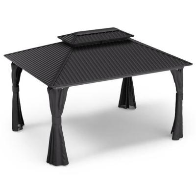 ShadeFortress Pergola 4x3 m toit en acier galvanis&eacute; Pavillon