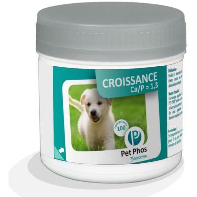 Pet-Phos Canin Croissance Ca/P=1,3 bo&icirc;te de 100 comprim&eacute;s