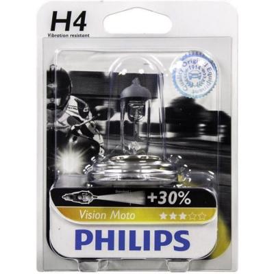 PHILIPS Ampoule halog&egrave;ne Moto Vision H4 - 12V - 60/55W