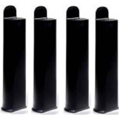 Coreme Pieds pour Cadre Lattes 22 cm Noir
