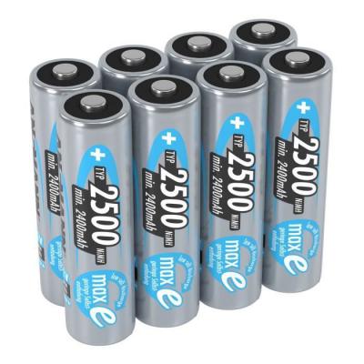 Piles rechargeables HR6 NiMH 2500 mAh 1,2 v (lot de 8) - Ansmann