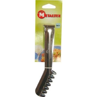 Pince &agrave; spaghetti en inox - Metaltex - Argent - Inox