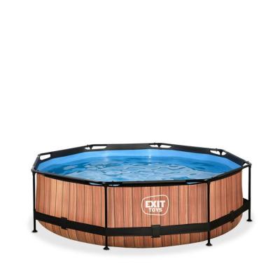 Exit EXIT Piscine diametre 300x76cm (12v) Wood Marron
