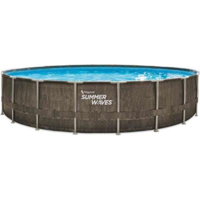 Piscine tubulaire aspect tr&eacute;ss&eacute;  &Oslash;6,10 x1,22cm Summer Waves