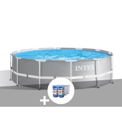 Kit piscine tubulaire Prism Frame ronde 3,66 x 1,22 m + 6 cartouches de filtration