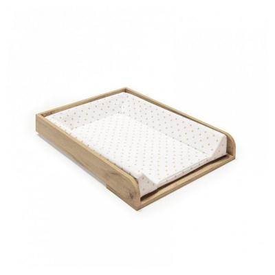 Plan &agrave; langer pour commode Martha finition ch&ecirc;ne matelas lapins