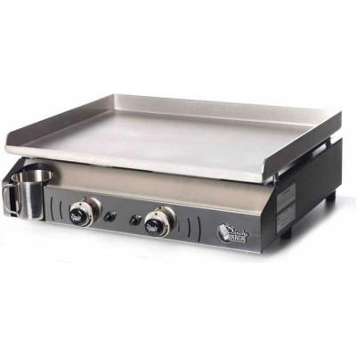 Plancha &agrave; gaz NEVADA 2 feux - Plaque INOX et caisson EPOXY - NV1