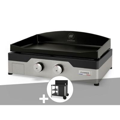 Plancha gaz Signature Allure 260 Duo + Desserte 