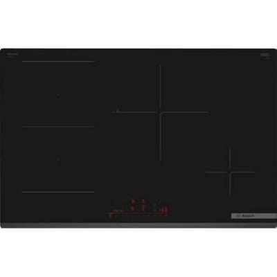 Plaque &agrave; induction - BOSCH - PVS83KHC1Z - 80 cm - 4 br&ucirc;leurs - Noir 