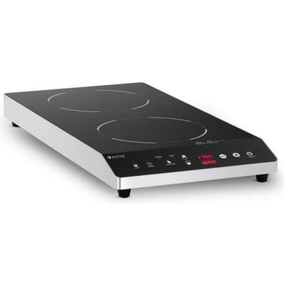 Royal Catering Plaque &agrave; induction - 2 x 22 cm - 60 &agrave; 240 &deg;C - Minuterie RCIC-1800P6