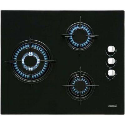 Plaque au gaz cata ci6021bk 60 cm noir (3 cuisini&egrave;re)