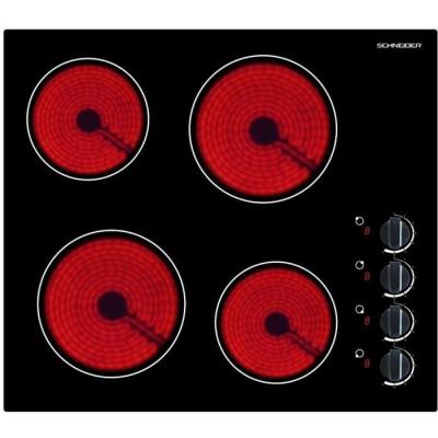 Table de cuisson vitroc&eacute;ramique 4 foyers 6000W