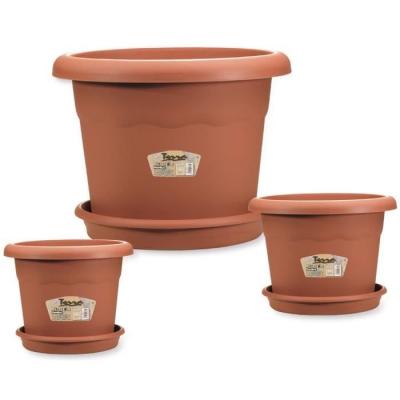 Plastiken Terra&nbsp;&ndash;&nbsp;Soucoupe Ronde 30x30x4.4 cm Marron