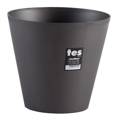 Plastiken pot de fleurs c&ocirc;ne tes - 22 cm - anthracite PLA8412524118000