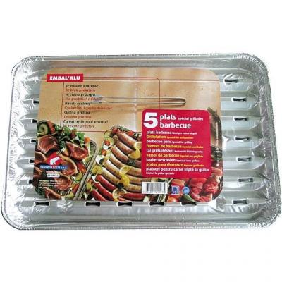 Plat &agrave; griller - aluminium - lot de 5 - Schweitzer