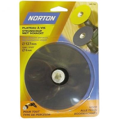 Plateau perceuses pour Disques fibre Et Papier Tige 6 mm 125 x 12 mm