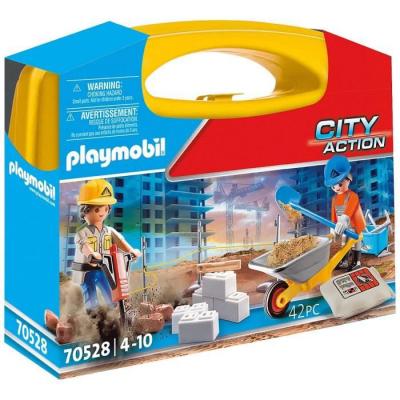 Playmobil - City Action Construction Site Carry Case 70528 Multicolore