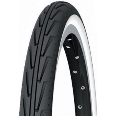 Pneu v&eacute;lo City Michelin City J Confort TR noir/flanc blanc (22 x 1.3/