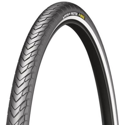 Pneu v&eacute;lo City/VTC/VTT Michelin Protek Max noir/flanc r&eacute;fl&eacute;chissant