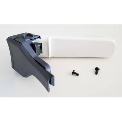 Poign&eacute;e blanche + bouton vert + vis (294955-12828) Friteuse (SS-992252 SEB)