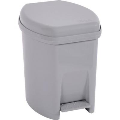 Poubelle sdb a pedale 6l grisbeton david 10181 g.bt