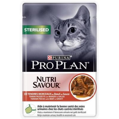Lot Pro Plan 12 x 85 g - Sterilised boeuf