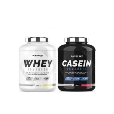 Programme Gain de Muscle Jour & Nuit   Whey Prot&eacute;ine   Cas&eacute;ine   Superset Nutrition 