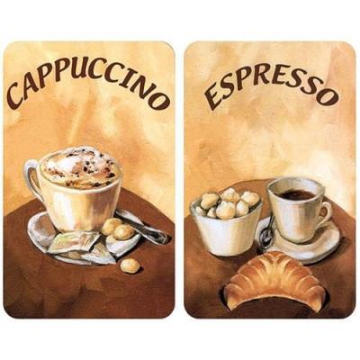 Wenko - Plaques de verre universelles Caf&eacute; 2 pcs