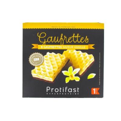 Protifast En-Cas Hyperprot&eacute;in&eacute; Gaufrettes Vanille 8 unit&eacute;s