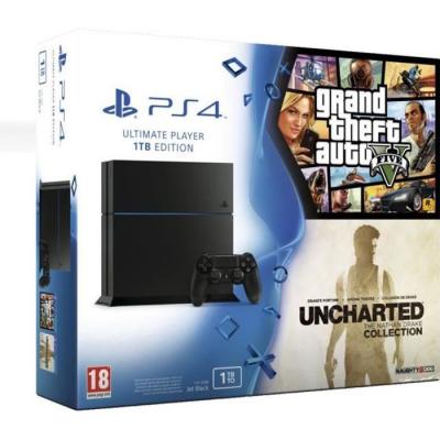 Ps4 1 To + Gta V + Uncharted The Nathan Drake Collection - Ultimate Player 1tb Edition