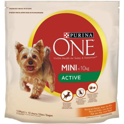 Purina One Croquettes Au Poulet Et Riz pour Les Chiens, 1,5Kg