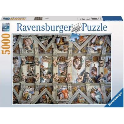 Puzzle 5000 pi&egrave;ces : Plafond de la chapelle Sixtine