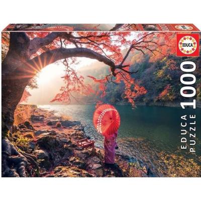 Puzzle de 1000 pi&egrave;ces Educa Borras Sunrise in Katsura River Japan