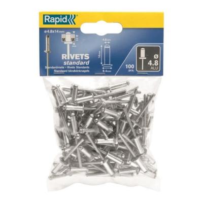 Rapid Rivets Standards 4,8X14Mm En Aluminium