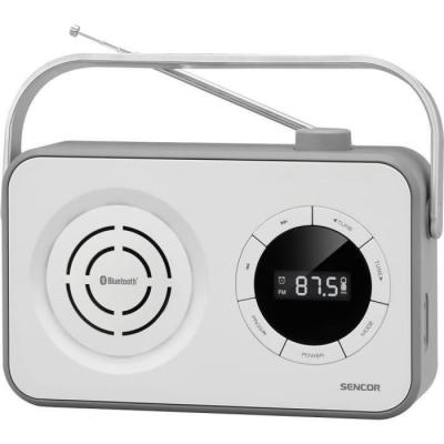 R&eacute;cepteur radio portable PLL FM avec BT, USB, Micro SD et AUX - Sencor - SRD 3200 W 