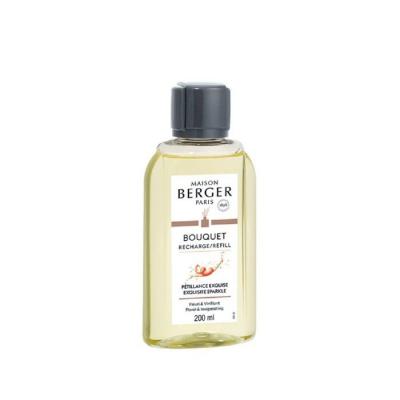 Recharge bouquet P&eacute;tillance Exquise 200ml Blanc Maison Berger