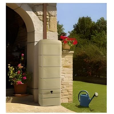 R&eacute;cup&eacute;rateur d'eau de pluie mural BELLIJARDIN D&eacute;co beige 300 L