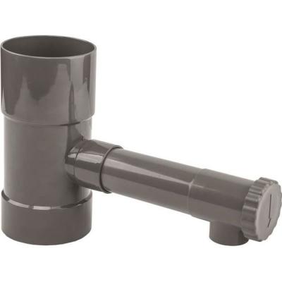 GT Market R&eacute;cup&eacute;rateur d'eau de Pluie Gris pour goutti&egrave;re 80 mm